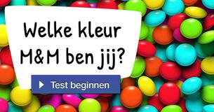 Welke kleur M&M ben jij?