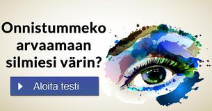 Onnistummeko arvaamaan silmiesi värin?
