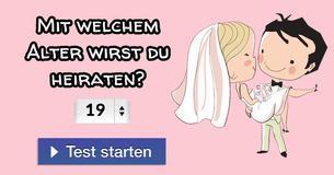 Mit welchem Alter wirst du heiraten?