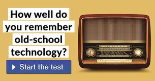 How well do you remember old-school technology?