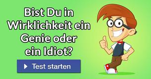 Bist Du in Wirklichkeit ein Genie oder ein Idiot?