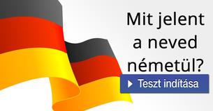 Mit jelent a neved németül?