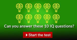 Can you answer these 10 IQ questions?