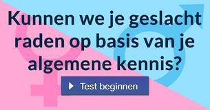 Kunnen we je geslacht raden op basis van je algemene kennis?