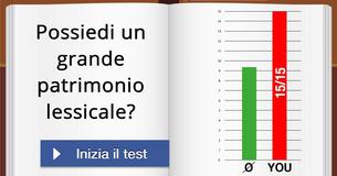 Possiedi un grande patrimonio lessicale?