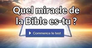 Quel miracle de la Bible es-tu ?