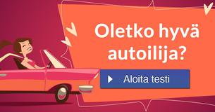 Oletko hyvä autoilija?