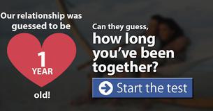 Can we guess, how long you've been together?