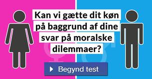 Kan vi gætte dit køn på baggrund af dine svar på moralske dilemmaer?