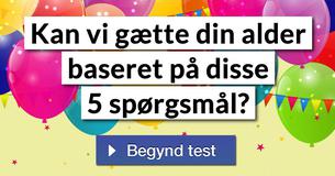 Kan vi gætte din alder baseret på disse 5 spørgsmål?
