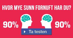 Hvor mye sunn fornuft har du?