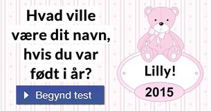Hvad ville være dit navn, hvis du var født i år?