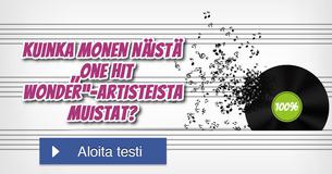 Kuinka monen näistä „One Hit Wonder“-artisteista muistat?