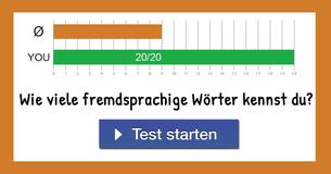 Wie viele fremdsprachige Wörter kennst Du?