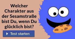 Welcher Charakter aus der Sesamstraße bist Du, wenn Du glücklich bist?