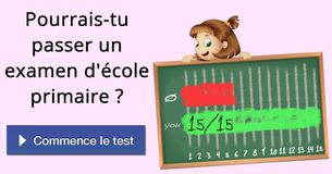 Pourrais-tu passer un examen d'école primaire ?