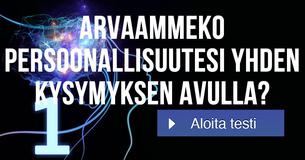 Arvaammeko persoonallisuutesi yhden kysymyksen avulla?
