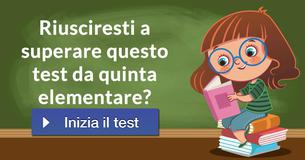 Riusciresti a superare questo test da quinta elementare?