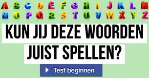 Kun jij deze woorden juist spellen?