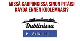 Missä kaupungissa sinun pitäisi käydä ennen kuolemaasi?