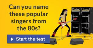 Can you name these popular singers from the 80s?
