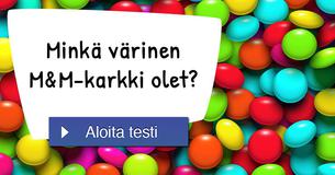 Minkä värinen M&M-karkki olet?