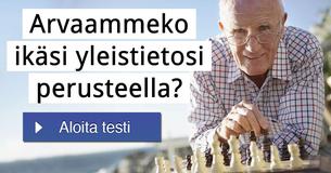 Arvaammeko ikäsi yleistietosi perusteella?