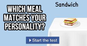 Which meal matches your personality?