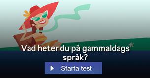 Vad heter du på gammaldags språk?