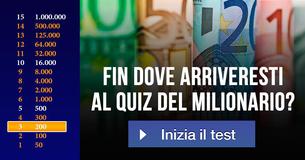 Fin dove arriveresti al quiz del milionario?