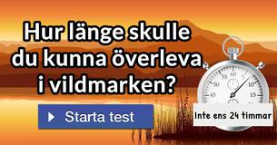 Hur länge skulle du kunna överleva i vildmarken?