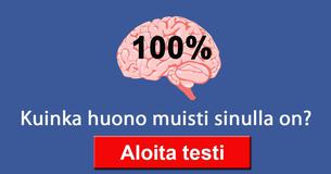 Kuinka huono muisti sinulla on?