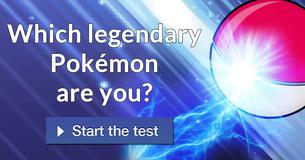 Which legendary Pokémon are you?