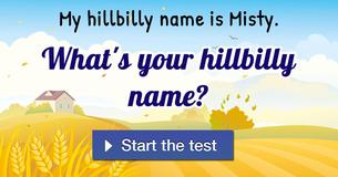 What's your hillbilly name?