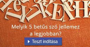 Melyik 5 bet?s szó jellemez a legjobban? 