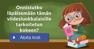 Onnistutko läpäisemään tämän viidesluokkalaisille tarkoitetun kokeen?