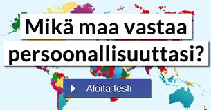 Mikä maa vastaa persoonallisuuttasi?