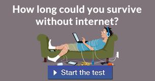 How long could you survive without internet?