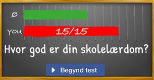 Hvor god er din skolelærdom?