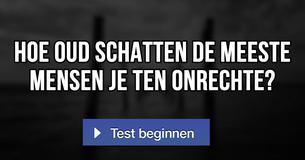 Hoe oud schatten de meeste mensen je ten onrechte?