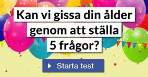 Kan vi gissa din ålder genom att ställa 5 frågor?