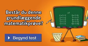 Består du denne grundlæggende matematikprøve?