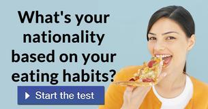 What's your nationality based on your eating habits? 