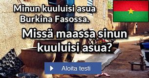 Missä maassa sinun kuuluisi asua?