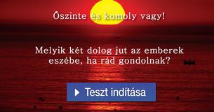 Melyik két dolog jut az emberek eszébe, ha rád gondolnak?