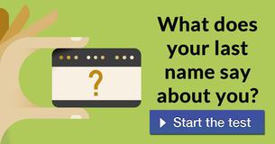 What does your last name say about you?