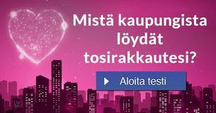 Mistä kaupungista löydät tosirakkautesi?