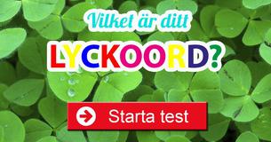 Vilket är ditt lyckoord?