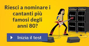 Riesci a nominare i cantanti più famosi degli anni 80? 
