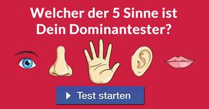 Welcher der 5 Sinne ist Dein Dominantester? 